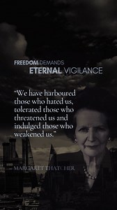 "We have harboured those who hated us, tolerated those who threatened us and indulged those who weakened us." — Article for the New York Times (2002) #thatcher #history #leadership #leader #conservatives | The Grocer's Daughter