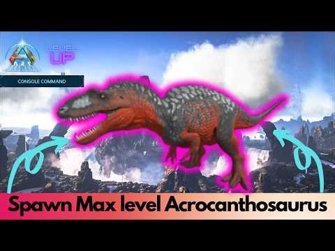 Tamed Acrocanthosaurus Spawn Command | Ark Survival Ascended