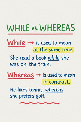 1.4K reactions · 178 shares | While Vs Whereas #fblifestyle #education #English #englishgrammar | Rahib Ali Zardari | Facebook