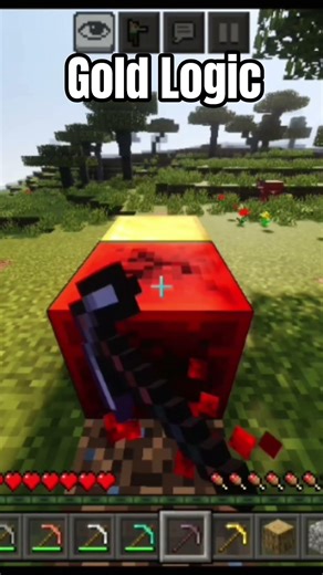 Minecraft INSANE Gold Farm Trick 😱🔥#MinecraftFarm #shorts @Allgamesofficial-16