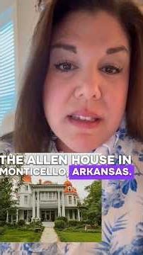 Allen House in Monticello, Arkansas, historical, beautiful and haunted ? #haunted #home #arkansas