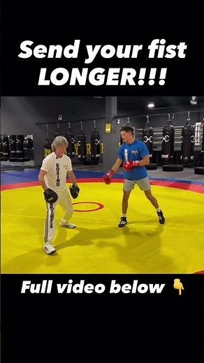 Coach Mike’s Boxing Technique: Make your Punches Longer!!! #shorts