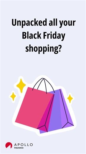 Unpacked all your Black Friday shopping? 🎁 Make sure your new purchases are fully covered! Check your contents coverage limits on your tenant insurance to make sure your haul is covered from day one. Don't have a tenant insurance policy yet? Get started today >> https://hubs.ly/Q03WxxdZ0 #APOLLO #TenantInsurance #RentersInsurance #BlackFriday #CyberMonday | APOLLO Insurance