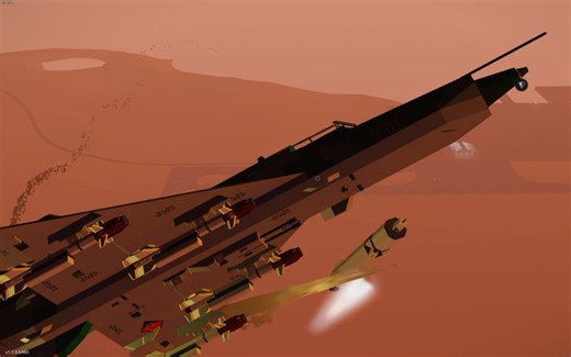 【stormworks风暴工程】存货：MIG-21bis DDR被某型试验防空导弹击毁