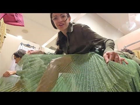 Watch me trying on Transparent Skirt by Valentino with a sport pullover