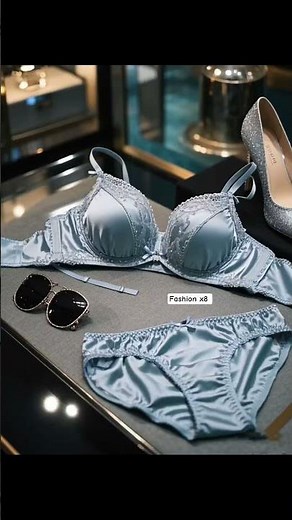 Luxury Satin & Lace Lingerie Collection ✨ | Elegant Bra & Panty Sets #fashion #fashionx8