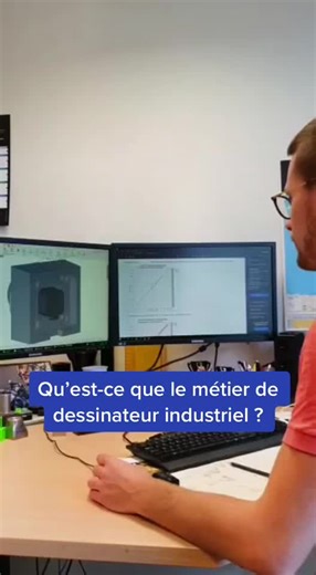 Le métier de dessinateur industriel 🤔 #pourtoi #foryou #CAO #CAD #technology #work #trend #3d