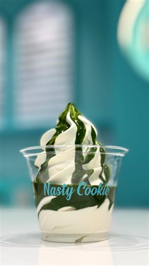 POV: you got served our matcha sundae in 1520 x 1080 style 🍵 2-week exclusive flavour at VivoCity, Orchard Gateway & Westgate. Limited to only 100 cups per day 😉 | Nasty Cookie