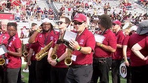 Adam Clark Meteorologist is so cool. He played in the USC Alumni Band at this weekend's game and absolutely rocked! Great job, Adam. 🎷😎 #SpursUp | WIS TV