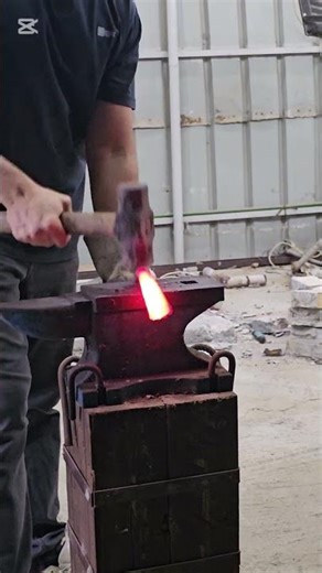 forging coil spring steel #blacksmith #steel