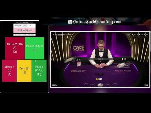 #6. ONE Blackjack Online Card Counting session with Omega 2.