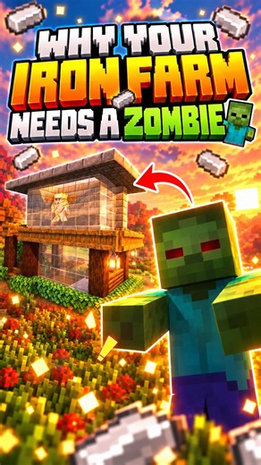 Why Your Iron Farm Needs a Zombie 🧟 Minecraft 26.3+