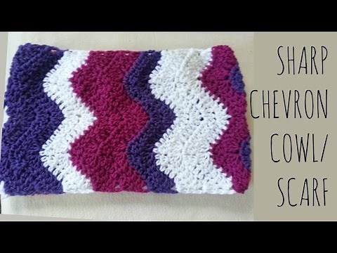 Sharp Chevron | Crochet Pattern | Scarf Tutorial