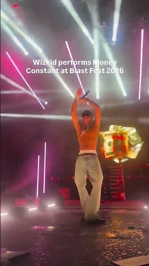 Wizkid performs MONEY CONSTANT at Blast Fest 2026 In London This Morning