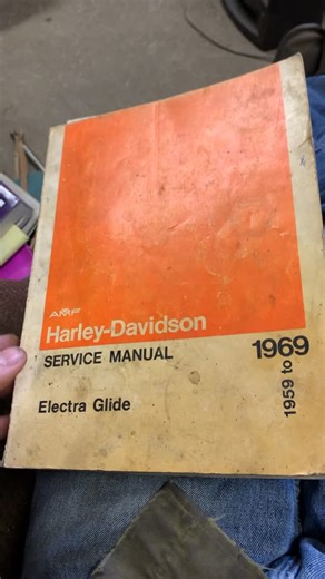 Beau Schuchert on Instagram: "Harley big twin service manual 1959-69. Get an original physical print. PDF files are for nerds anyways. #panhead #shovelhead #generatorsforever"