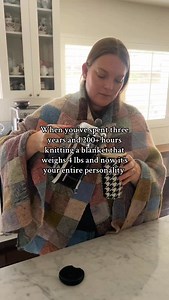 So pleased to be ending 2025 with this blanket off my knitting needles. Even more pleased to be starting 2026 with the coziest blanket wrapped around me while I knit more projects (and do everything else, too). | A Bee In The Bonnet