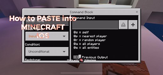 how to PASTE TEXT into MINECRAFT POCKET EDITION IOS!!! #minecraft #minecraftpe #Videoleap
