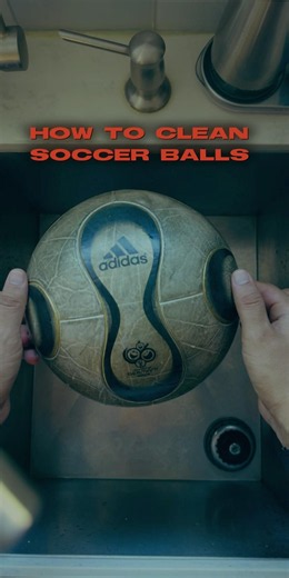 How to clean official soccer balls! #soccer #worldcup2026 #diy