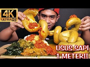 ASMR MUKBANG USUS SAPI TAMBUSU 1 METER!!
