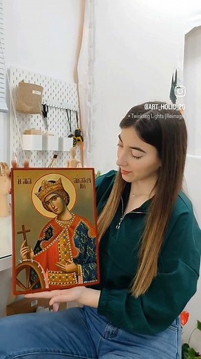 Μια παλαιότερη δημιουργία μου! #icons #art #paint #orthodox | Maria Aporelli