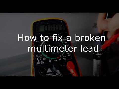 How to fix a broken multimeter lead