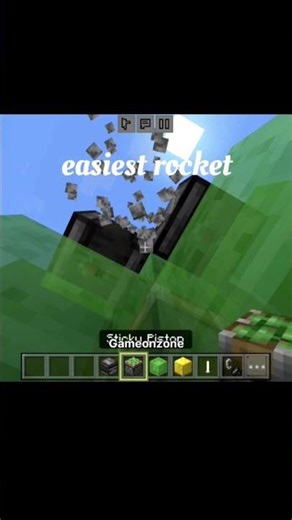 How to make easiest rocket in Minecraft