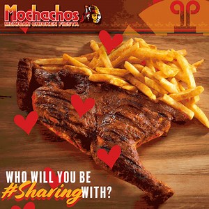 The Mochachos ½ Chicken Combo with BEEG chips and buddy drink for R104.90 is the perfect sharing meal, so tag the amigo or senorita you’ll be #sharing with? | Mochachos
