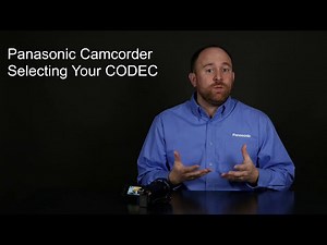 Panasonic - Camcorders - Function - How to Select a CODEC (Video Format).