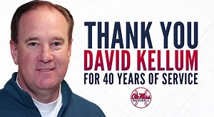 17K views · 709 reactions | ICYMI| We are celebrating 40 years of David Kellum as the voice of Ole Miss Baseball. Nearly 2000 games called and memories that Rebel Nation will cherish forever. Thank you, DK! | Ole Miss Baseball | Facebook