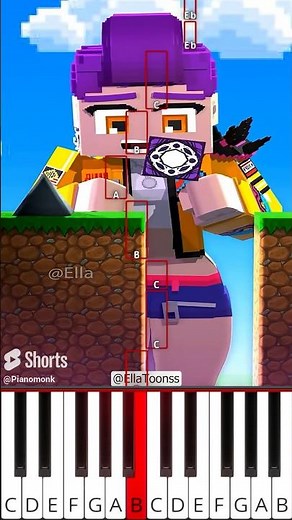 Perfect Pitch Challenge with KPOP DEMON HUNTERS Straight Voice (@EllaToonss) - Octave Piano Tutorial