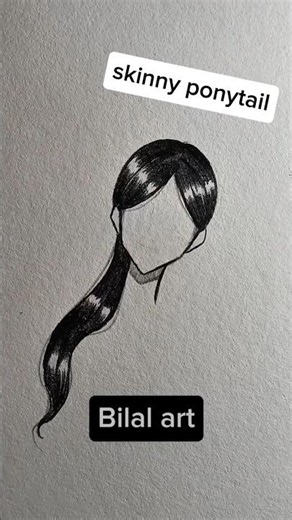 How to Draw Hair Easily ✏️ Easy Hair Drawing Tutorial #shorts\r#drawing #art