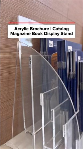 Acrylic Brochure Display Stand / Catalog Magazine Book Stand / Display Holder
