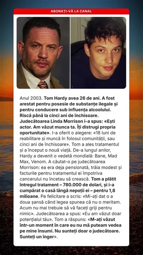 Tom Hardy ajutor judecatoare