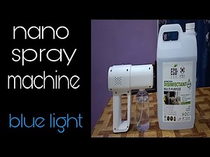 unboxing | testing | review nano spray machine K5 | technology of Korean