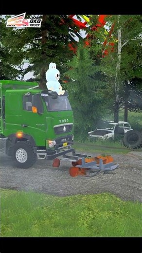 MUDRUNNER DONGFENG TRUCK PULLING HOWO A6 TRUCK VS BUMPS -Epic Truck Simulator Drive #reelschallenge