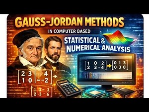 Gauss Jordan Method| Statistics Methods To Solve Problems (‪@ECL365CLASSES‬