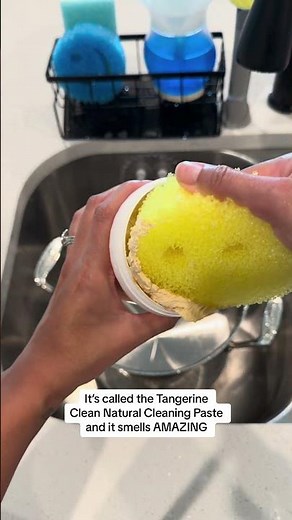 Scrub Daddy Tangerine Cleaning Paste #scrubdaddy #cleaninghacks