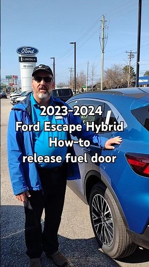 2023 - 2024 Ford Escape PHEV (plug-in hybrid electric vehicle) fuel door release #shorts