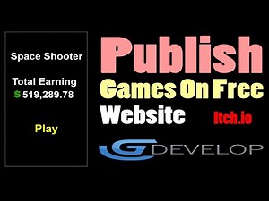 GDevelop - How To Build And Publish Game On Website (Itch.io) | Game Development Course