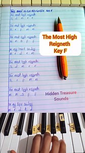 The Most High Reigneth: High Life Praise Piano Tutorial/Solfa Notes And Lyrics, Key F. #piano #solfanotes #keyboard #pianotutorial | HiddenTreasure Sounds