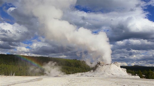 Rainbow from Castle Geyser, Yellowstone National Park | National Park Past and Present Adventures | Facebook