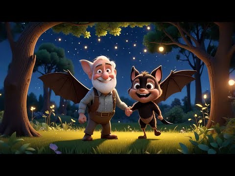Four Baby Bats Go Up and Down | Bat Song for Kids | Counting Rhymes and Preschool Learning