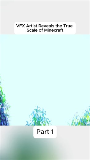 VFX Artist Reveals the True Scale of Minecraft #vfx #scale #fyp #effect #minecraft