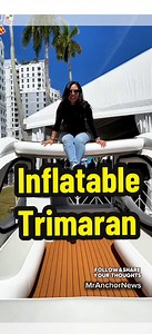 MOREinfo:😎Ditch the dock! The Portless Trimaran is a 100% electric, inflatable boat that’s ready in minutes. Portable, lightweight, and eco-friendly, it fits in your garage and cruises silently with zero emissions. Customize colors, layout, and more. Perfect for rentals, families, or lake getaways. Save up to 50% on storage and maintenance. Launch anywhere, anytime this is boating reimagined. Yes or No? #inflatable #boat #catamaran #electric #fishing | Mr.Anchor News Club