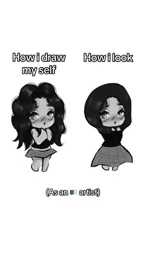 ‎Hur/حوُر‎ on Instagram: "As always gonna delete it soon #digitalart#fyp#howidrawmyselfvshowireallylook#facereveal#🇩🇿🇲🇦🇹🇳"