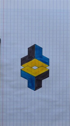 How to draw 3D drawing Illusion #3d #art