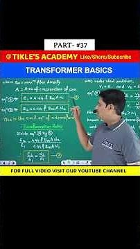 TRANSFORMER BASICS IN ELECTRICAL ENGINEERING (PART 37) #shorts #tiklesacademy