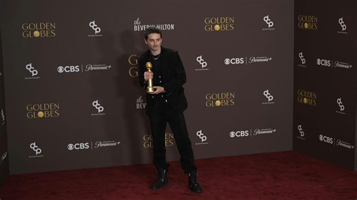 Hollywood A-listers pose with Golden Globe trophies
