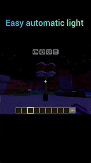 Minecraft automatic light#Minecraft#shorts