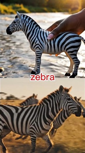 Toy vs Real Animals for Kids 🧸 | Zebra, Turtle and More